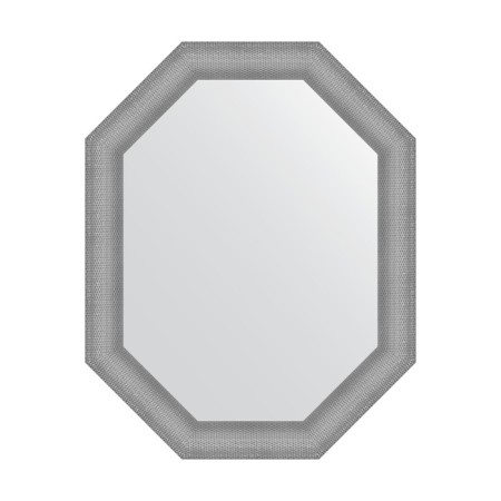 Mirror in the baguette frame, silver chain mail 88 mm, 76x96 cm