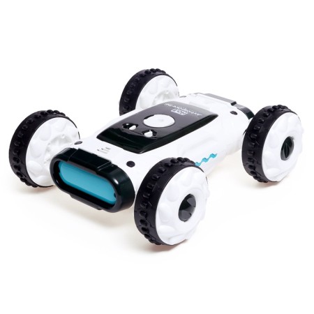 Tsolovysh machine "Techno", radio -controlled, drift, battery, on the control panel, white color-1