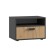 Linda bedside table, 500x350x350, oak craft gold/ graphite