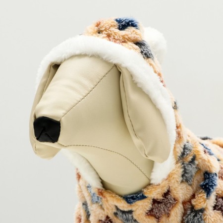 Assumes "Stars" with a hood, size M (ds 27 cm, og 40 cm, ok 30 cm), beige-4