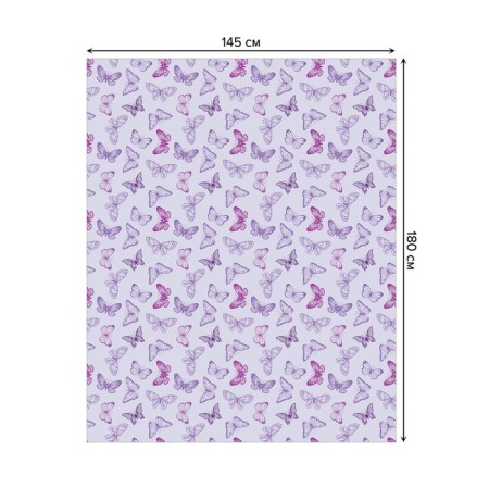 The tablecloth “Summer butterflies”, rectangular, Saten, size 145x180 cm-1