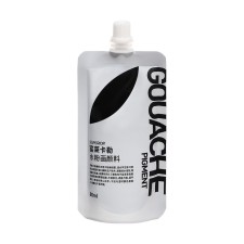 GUASH artistic 80 ml, in Doy-pack with a lid, black