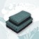 A set of towels "Jacquard", size 50x80 cm - 2 pcs, 70x130 cm - 2 pcs, mint color