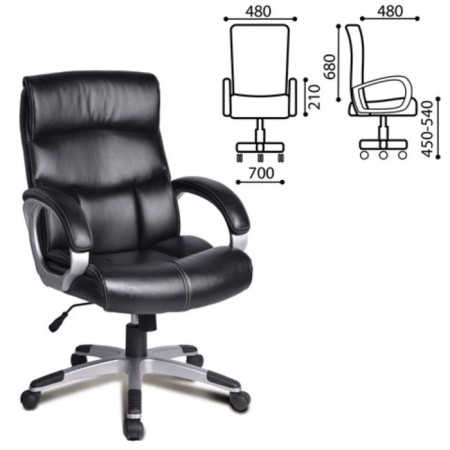 Office Office Brabix Impulse EX-505, eco-leather, black