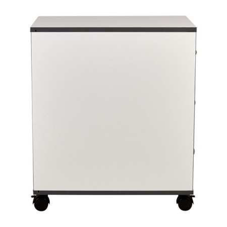 Tumbling with boxes on wheels Polini Kids Mirum, color white-graphite, 40x55 cm-2