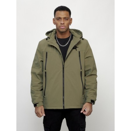 Male spring jacket, size 48, light green color-4