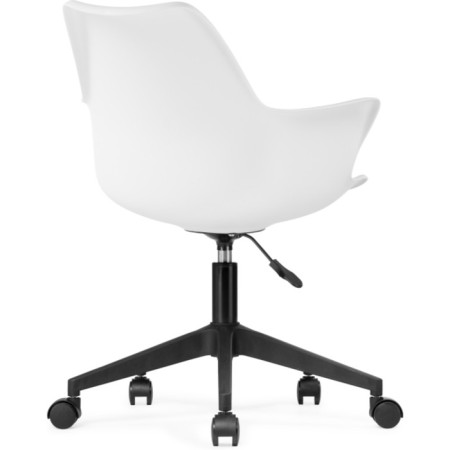 Computer chair Tulin plastic/eco -leather, black/white 60x60x83 cm-3
