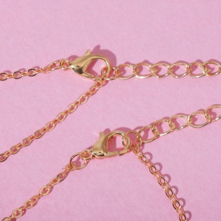Kulons "Uenubles" flowers for friends, pink color in gold, 40 cm-3