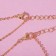 Kulons "Uenubles" flowers for friends, pink color in gold, 40 cm