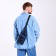 Male bag-bag from textiles, blue color
