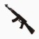Wooden weapons, children's souvenir "red and black", machine gun, gun, cerambit, set 3 pcs