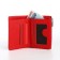 Women's wallet on magnet, red color