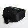 Youth backpack with a zipper, 4 pockets, black/green color