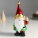 Polystone souvenir "Santa Claus in the cap, with the New Year's ball" 8x9.5x21 cm