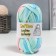 Knitted yarn 95% cotton, 5% elastan "Lentino melange" 100 g 30 m color 21