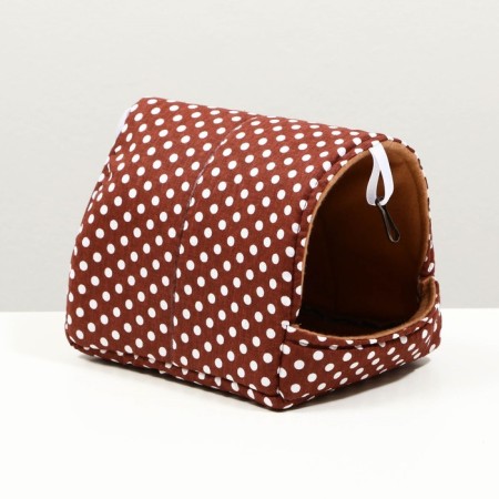 House "Shalash" for rodents 17*22*17 cm, calico fleec, foam