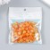 Beads for creativity Plastic "LEARD BUST Red-yellow" set 20 grams 0.8x0.8x0.8 cm