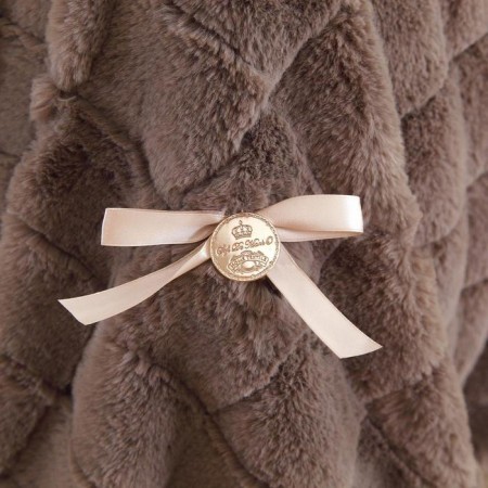 Madeline bedspread, size 220x240 cm, coffee color-3