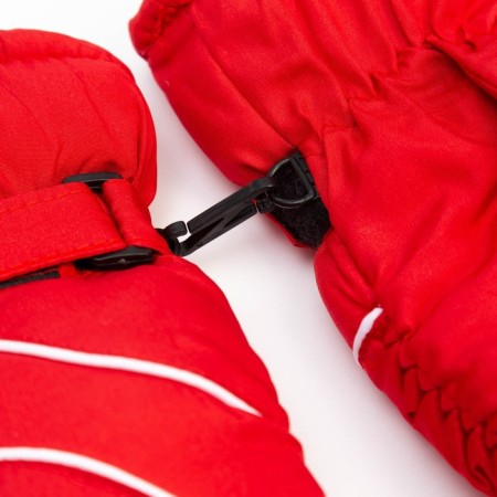 Mittens of winter children's minku, color red, rr 16 (18 cm)-3