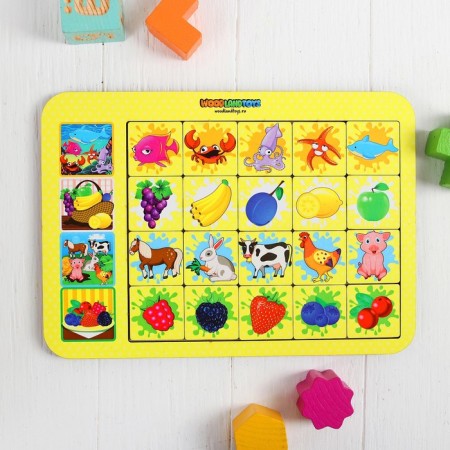 Highway game "Associations: berries, animals, fruits"