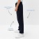 Pants for the boy Minaku: School Collection, dark blue color, height 128 cm