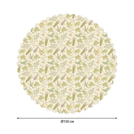Photo scatter round, size 150x150 cm, Saten-1