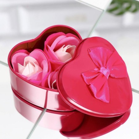 Soap roses, three -color, set of 3 pcs.