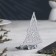Climb "Christmas tree with stars" metal for one candle, 10x13 cm, chrome