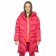 Coat for girls, height 122 cm, raspberry color