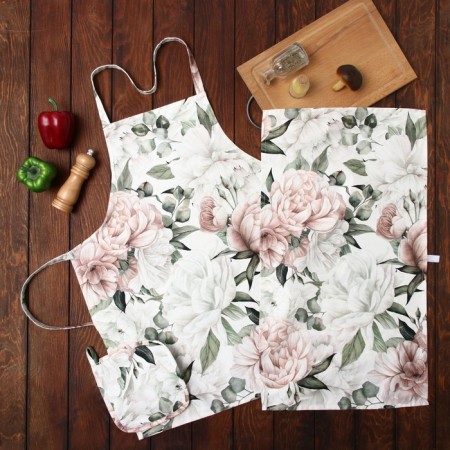 Ethel kitchen set Pionois towel 40x73 cm, severity 19x19 cm, apron 60x65 +/- 5cm