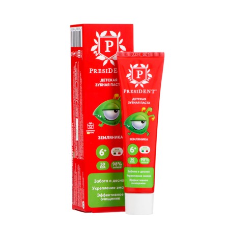 Toothpaste Children's President 6+ strawberries, 50 g