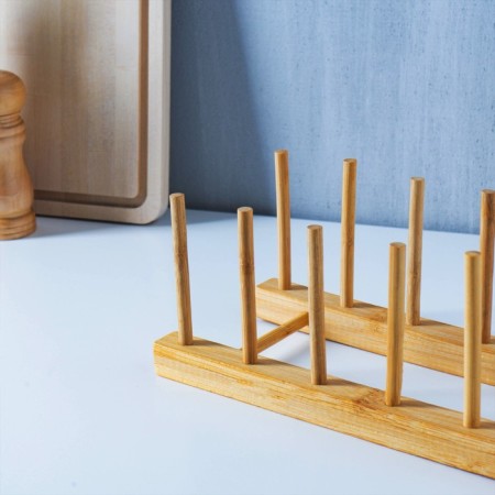 Stand for cutting boards and covers, 26 × 10.5 cm, 5 seats, bamboo-4