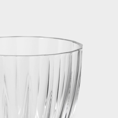 Diamond glass glasses set, 245 ml, 6 pcs-4