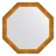 Mirror in the baguette frame, poisoned gold 59 mm, 65x65 cm