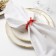 Ring for napkins "bow", col. red, d 5 cm, tree