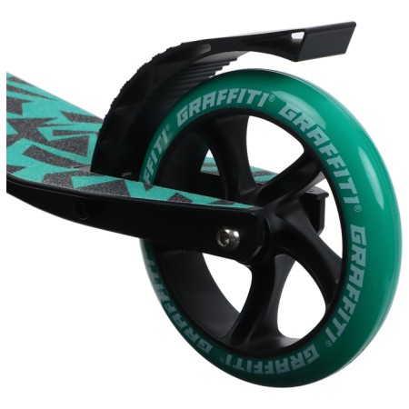 Самокат городской GRAFFITI Comfort Lux 145, колёса PU 145 мм, перед. амортиз, ABEC 9 Carbon-5