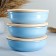 Set for the junction "Vyatka No. 3" (3 containers / 1l. + 3 wooden covers), blue