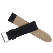 Solomon watch strap, 22 mm, eco-leather, L-20 cm, black,