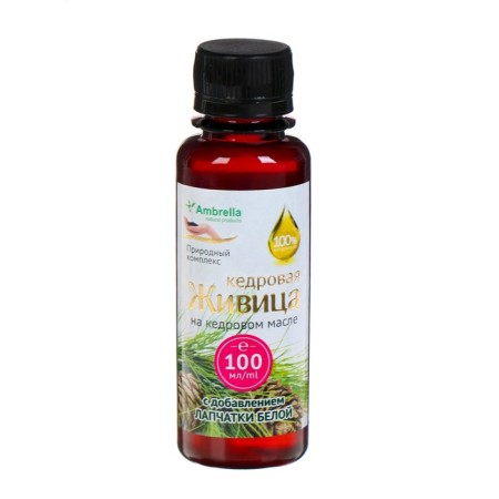 Cedar lifting in cedar oil with white cinquefoil, for thyroid gland, 100 ml-1