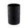 Axentia Nero glass of black matte ceramics with glossy lines, Ø 6.5x10 cm