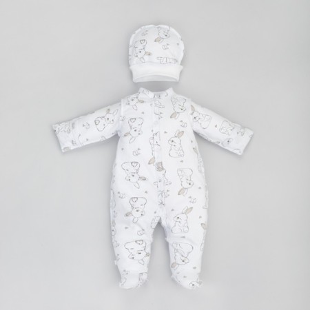 Set for discharge Demi-season Kinderlitto "Rabbit", 5 items, height 50-56 cm, white color-6