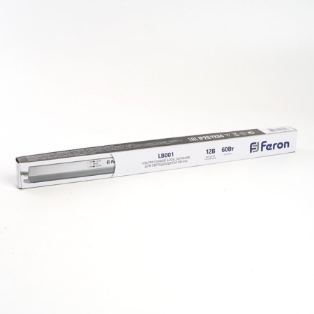 Electronic transformer for 12 W LED tape, Feron, LB001, 5A, 60 W-3