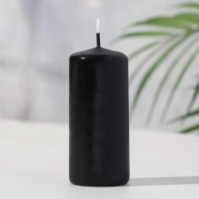 Candle - cylinder, 4x9 cm, 11 hours, 90 g, black