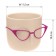 Kashpo for flowers with an insert “Marie”, 650 ml, d = 11.5 cm, h = 10.5 cm, color white clay