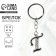 A keychain for keys is the letter “only for you. T ", 8 x 3 cm