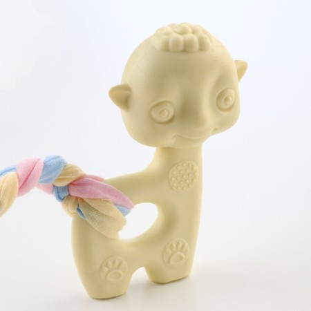 Premium Chewing Piramium toy "lamb", 9.4 x 6.4 x 3.2 cm, yellow-2
