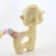 Premium Chewing Piramium toy "lamb", 9.4 x 6.4 x 3.2 cm, yellow