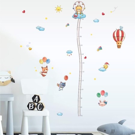 Stick plastic Interior color Rostomer "Beasts in the Clouds" 45x60 cm