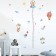 Stick plastic Interior color Rostomer "Beasts in the Clouds" 45x60 cm