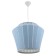 Lamp Bayerlux 1673/1bl E27 40W light blue 48x48x36-136 cm